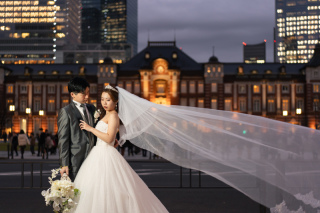 【レンタル無料】ロマンティックなロングベール♡【東京駅・丸の内】