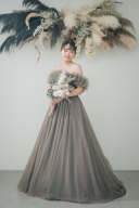 人気のカラーチュールドレス２選♪