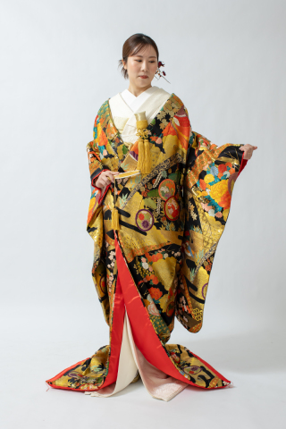 【スタジオ撮影】色打掛の美しさを捉えたソロショット♪♪【和装フォト】