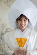 最近人気の綿帽子♡