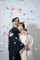 【小物お持込自由】コンフェッティで華やかに!【和&洋スタジオ】