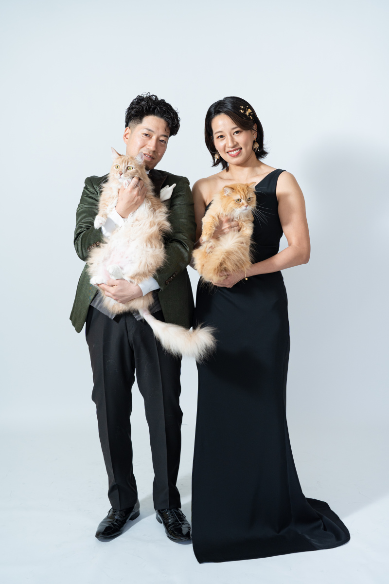 【ペットフォト】猫ちゃんと一緒にご家族写真♪【スタジオ撮影】