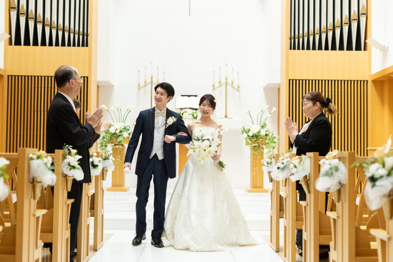  【チャペルフォト】退場シーン＆ご家族写真【ご家族撮影無料】