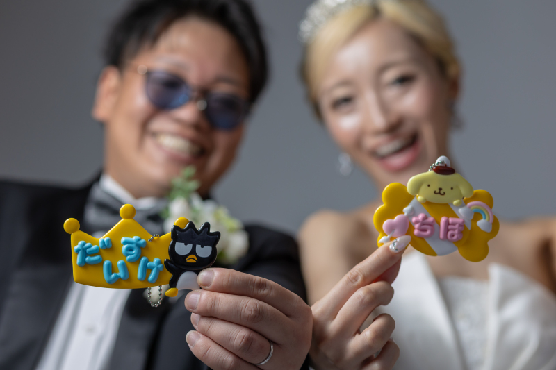 【小物お持込自由】推し活グッズとネームプレートでお二人らしく【洋装スタジオ】