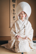 【明けましておめでとうございます】和装&綿帽子♪