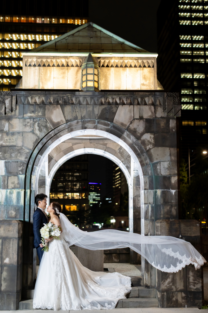 【無料レンタル】定番のロングベールショット【丸の内ロケ】