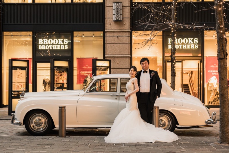 愛車とウェディングフォト♪