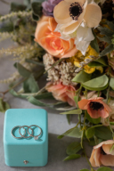 鮮やかなティファニーブルーのリングボックス♪