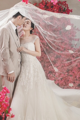 ベールシーン撮影