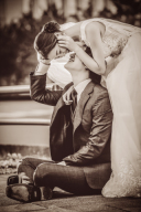 昼の東京駅でウェディングフォト ②