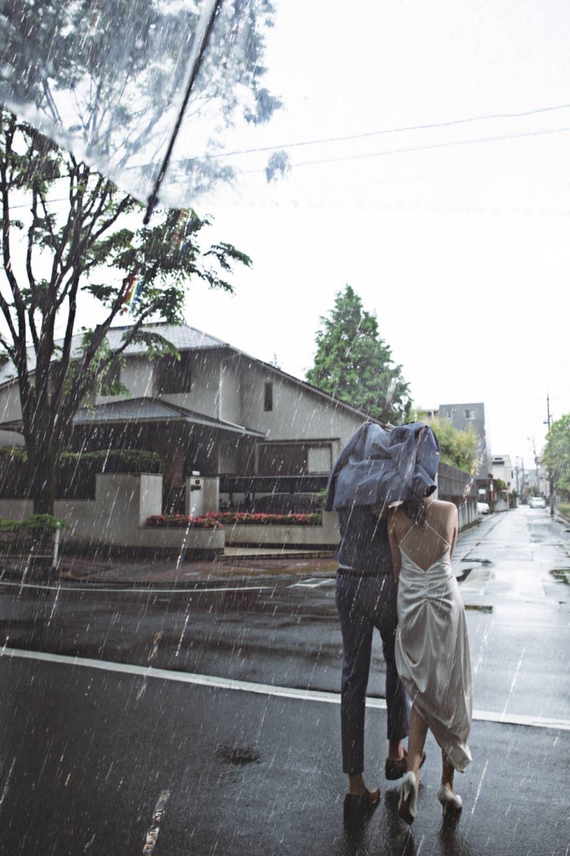 撮影当日は雨でも素敵に撮影できる!