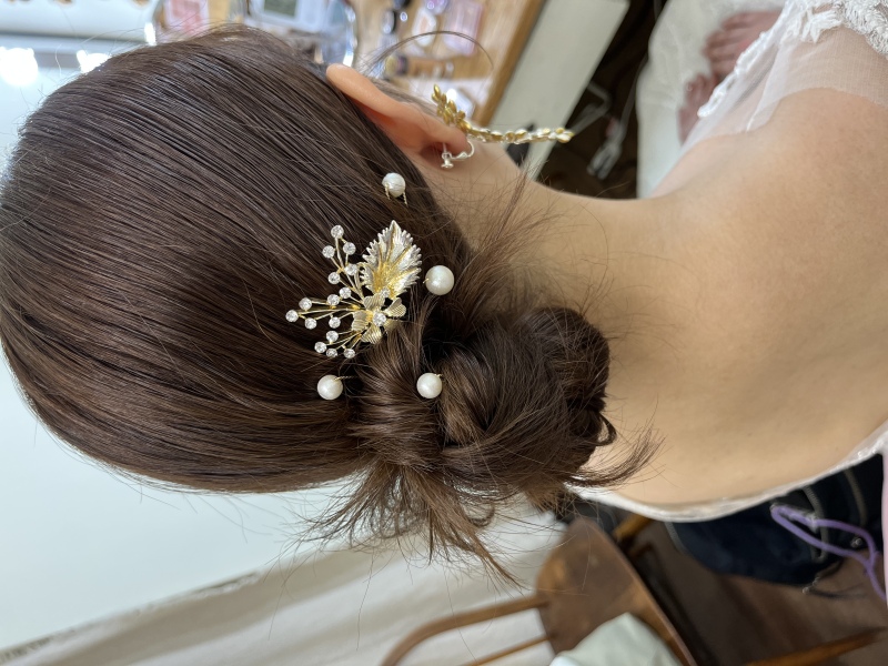パールの髪飾り♡