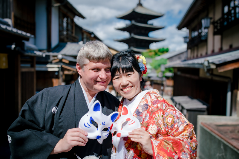 ❁ ９月の八坂の塔周辺撮影風景 ❁ ③ ~撮影ポーズ編~