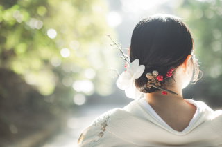 和装シニヨンヘア集