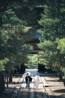 萬福寺での撮影風景