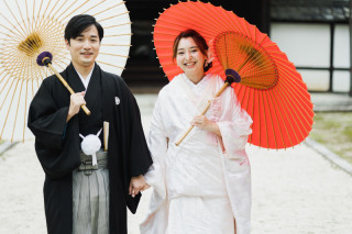 和装と番傘