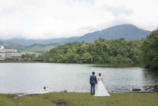 宝ヶ池でのロケーション撮影