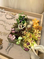 洋装の造花ヘッドパーツが入荷いたしました!