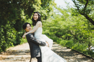 新緑の時期に人気の洋装ロケーション