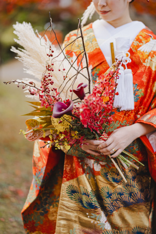 和装×ブーケ