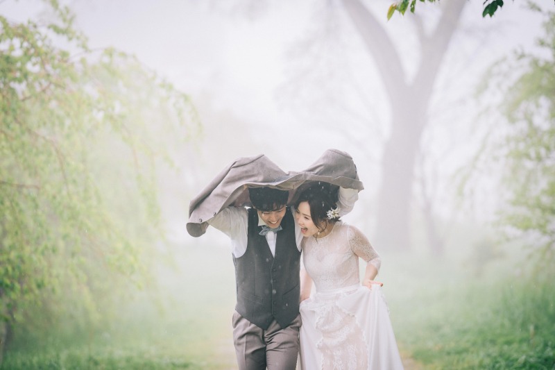 雨の日だからこそ美しい｜軽井沢フォトウェディングの魅力