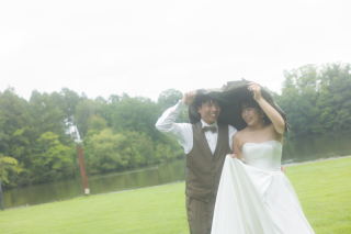 雨の中の軽井沢