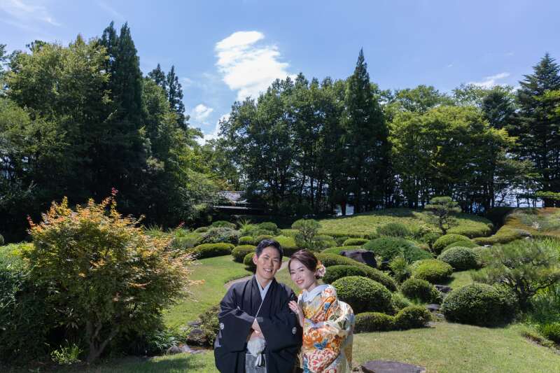 万酔園での撮影