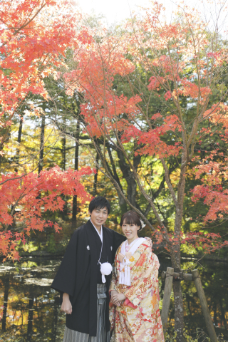【季節感溢れる写真を♪】和装で紅葉ロケーション！