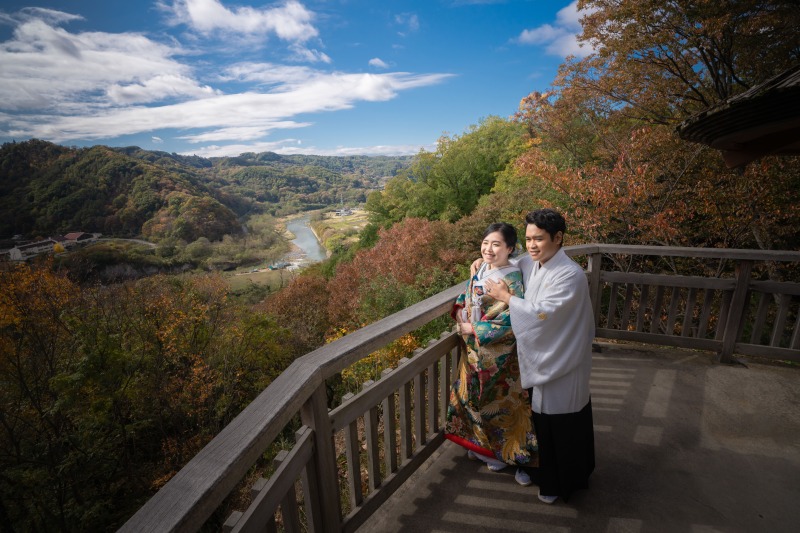 【軽井沢】紅葉ロケ撮影のご予約受付中!紅葉の名所で叶える和装&洋装プラン