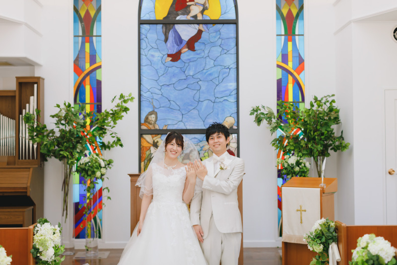 チャペル撮影で残せる結婚写真♫