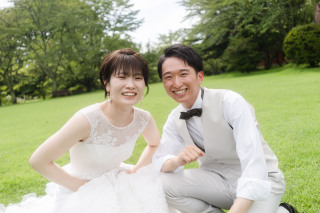 緑の中での撮影