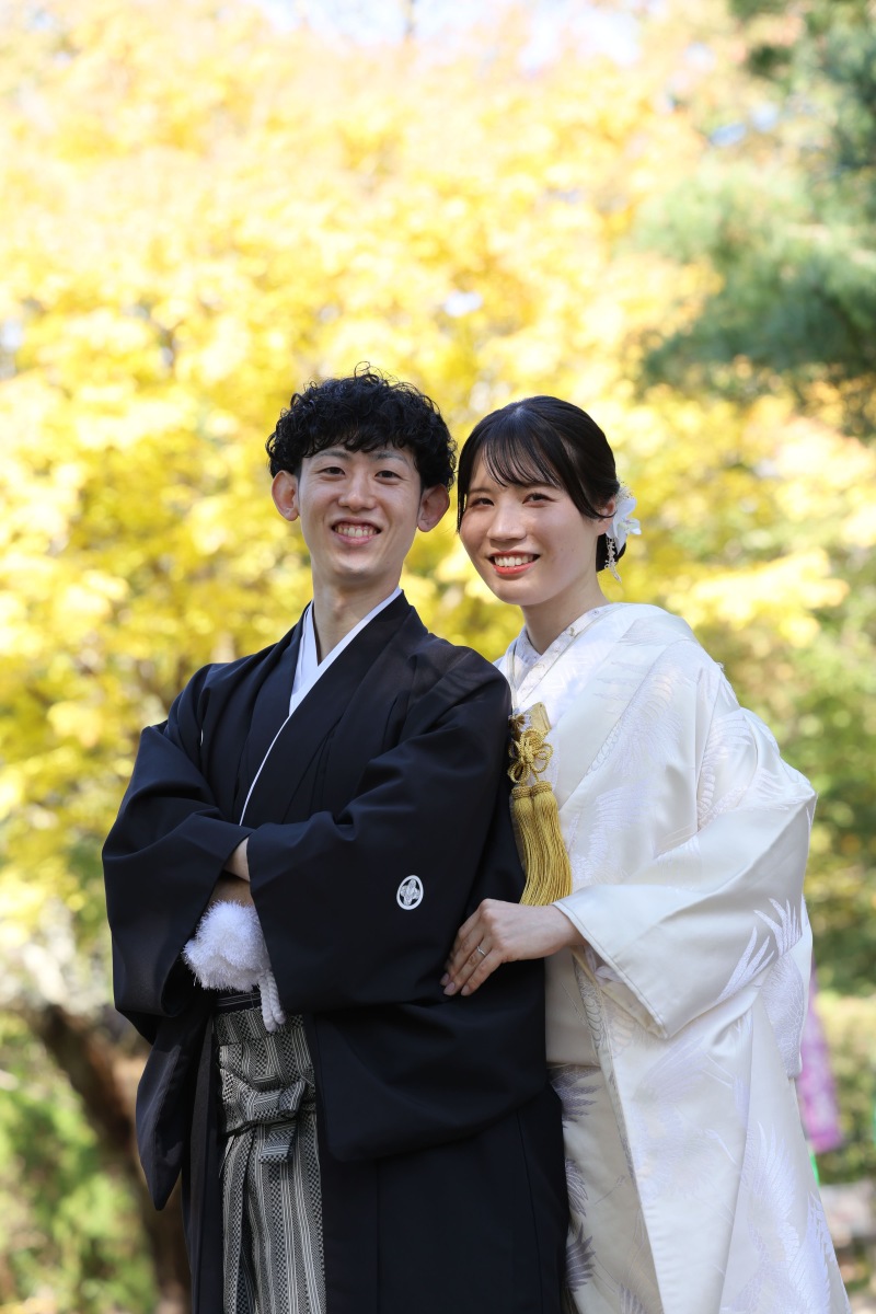 軽井沢の秋を彩る紅葉フォトウェディング