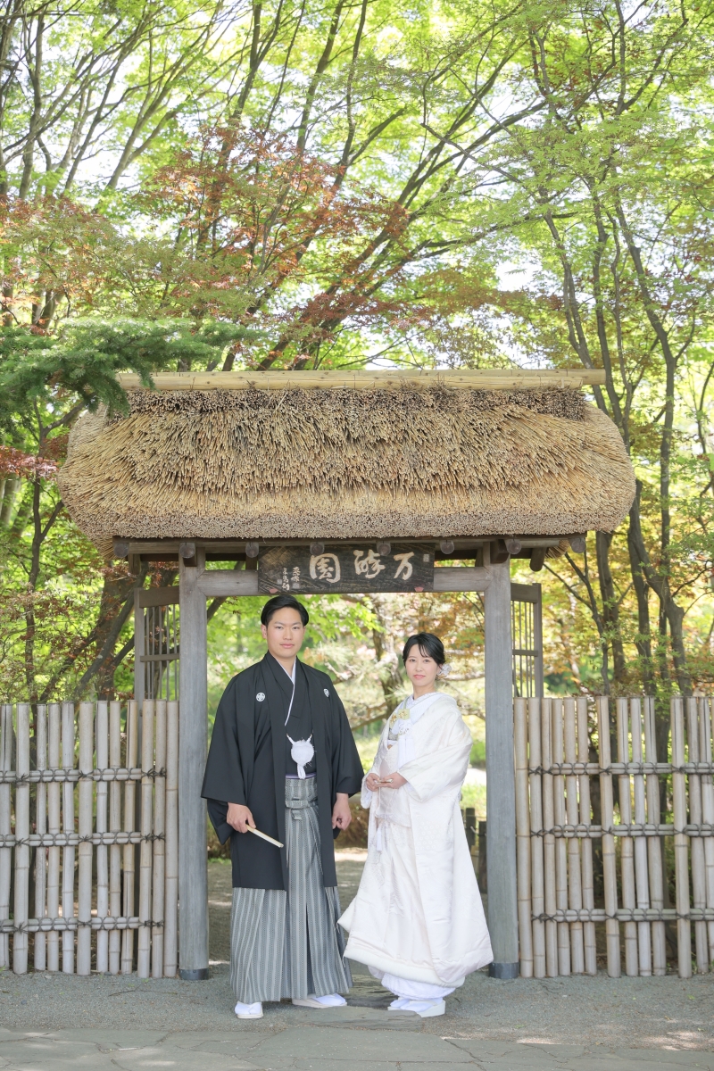 和装で新緑ロケーション^^