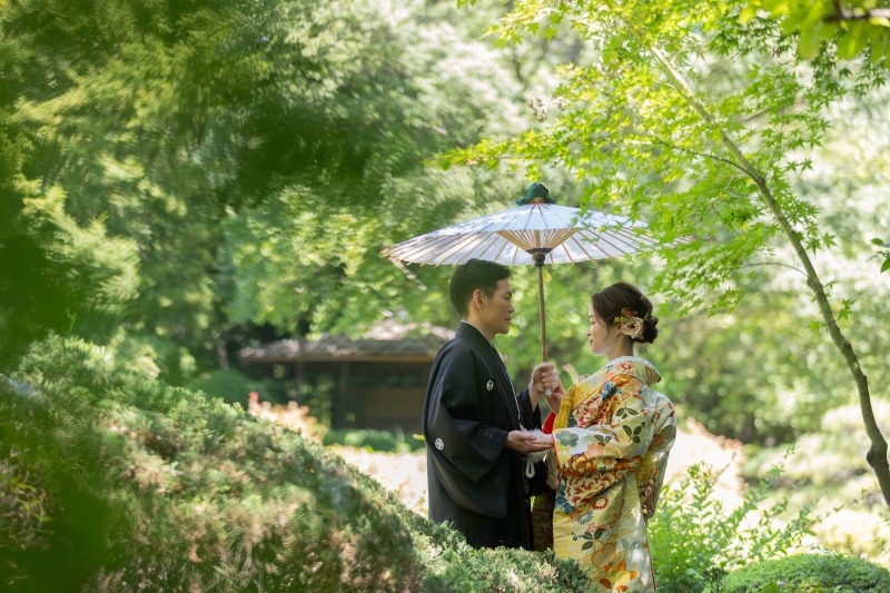万酔園での撮影
