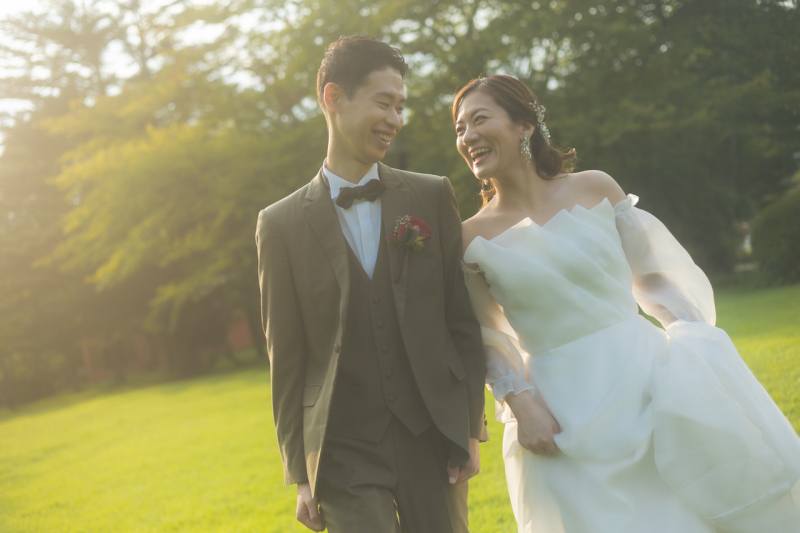 肩の力を抜いて残す、軽井沢の結婚写真