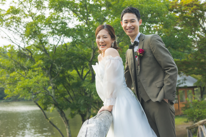 肩の力を抜いて残す、軽井沢の結婚写真