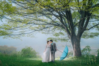 雨の日だからこそ美しい|軽井沢フォトウェディングの魅力
