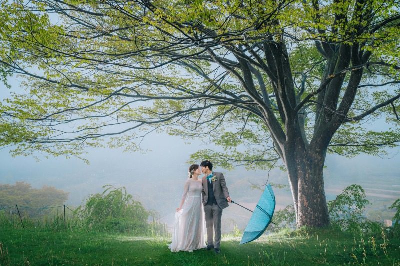 雨の日だからこそ美しい｜軽井沢フォトウェディングの魅力