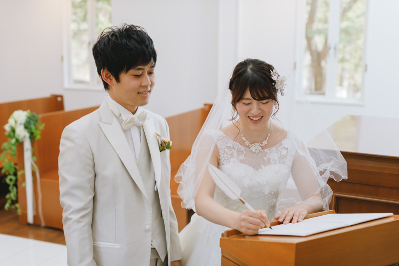 チャペル撮影で残せる結婚写真♫