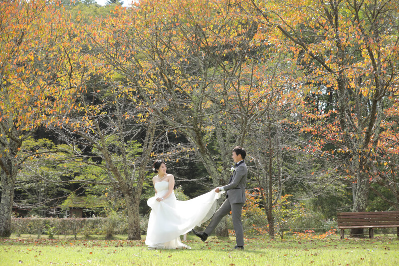 軽井沢タリアセンの紅葉ロケがおすすめ!