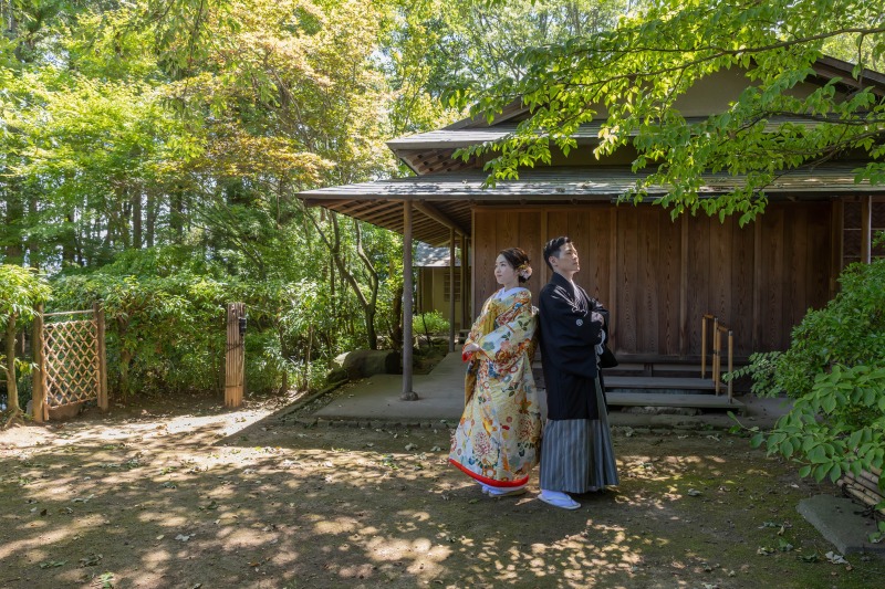 万酔園での撮影