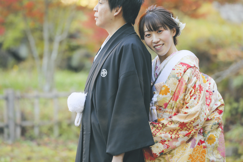 【季節感溢れる写真を♪】和装で紅葉ロケーション!