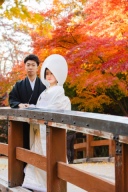 紅葉×綿帽子。秋の軽井沢で残す、日本らしいウェディングフォト
