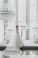 目を惹くロングベールで♡