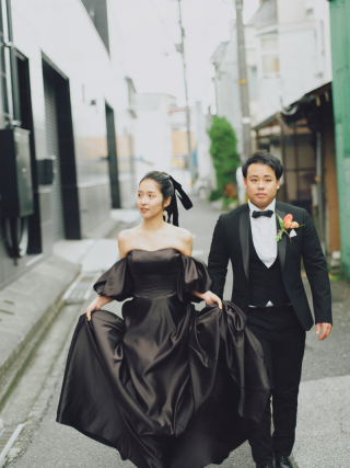 ブラックドレスでシックに・・・❀