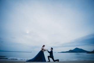 ＼冬の海でのロケーション撮影／