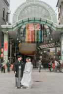 和装で道後を散策♪　松山でしか撮れないお写真を！