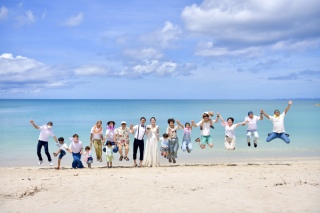 家族と一緒にウエディングフォト撮影！