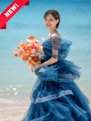 今だけ！ココメロディ新作カラードレスを追加料金なしで着用♡沖縄の海に映えるドレス