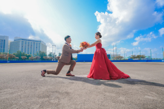 珍しい場所とビーチでのお写真